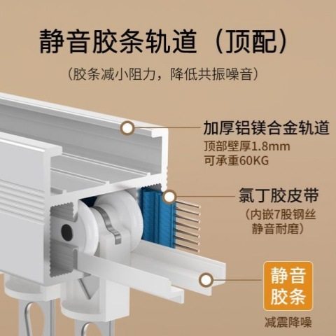 电动窗帘轨道智能窗帘支持APP控 制开合窗帘天猫精灵声控智能全自 - 图2