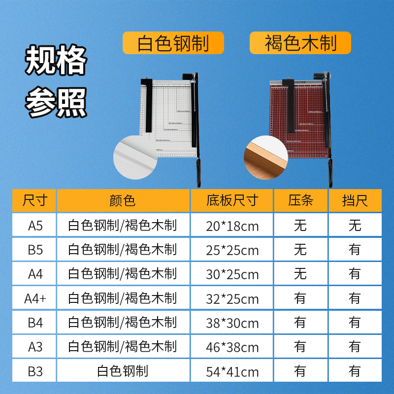 宝预a4切纸刀会计凭证办公裁纸刀裁切机切纸闸刀相片切刀裁切器办公用切纸机切割刀割纸刀裁纸器剪纸专用工具-图3