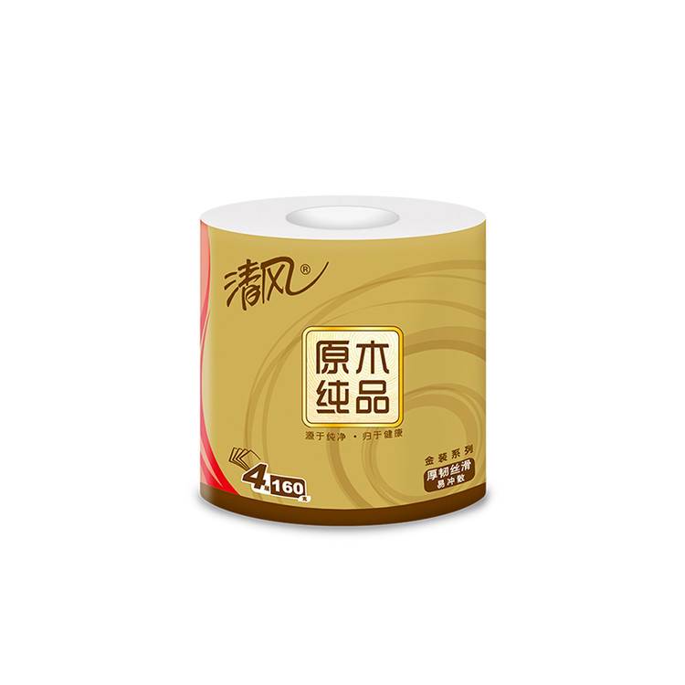 原木纯品金装有芯卷纸4层 160g*10卷-天猫超市