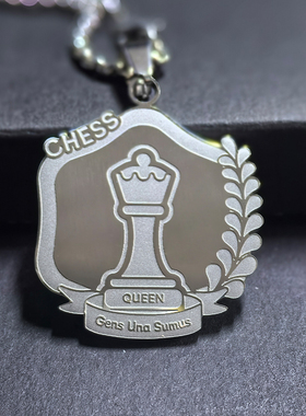 国际象棋项链棋手纪念品吊坠