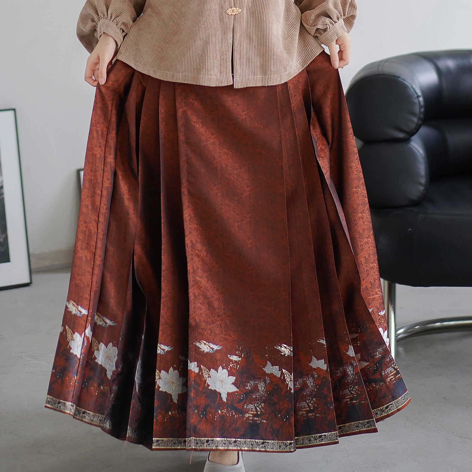 素羽华裳原创【月华赋】明制马面裙汉服女织金仿妆花  特价清仓,淘宝优惠券,粉丝福利购,淘宝优惠卷