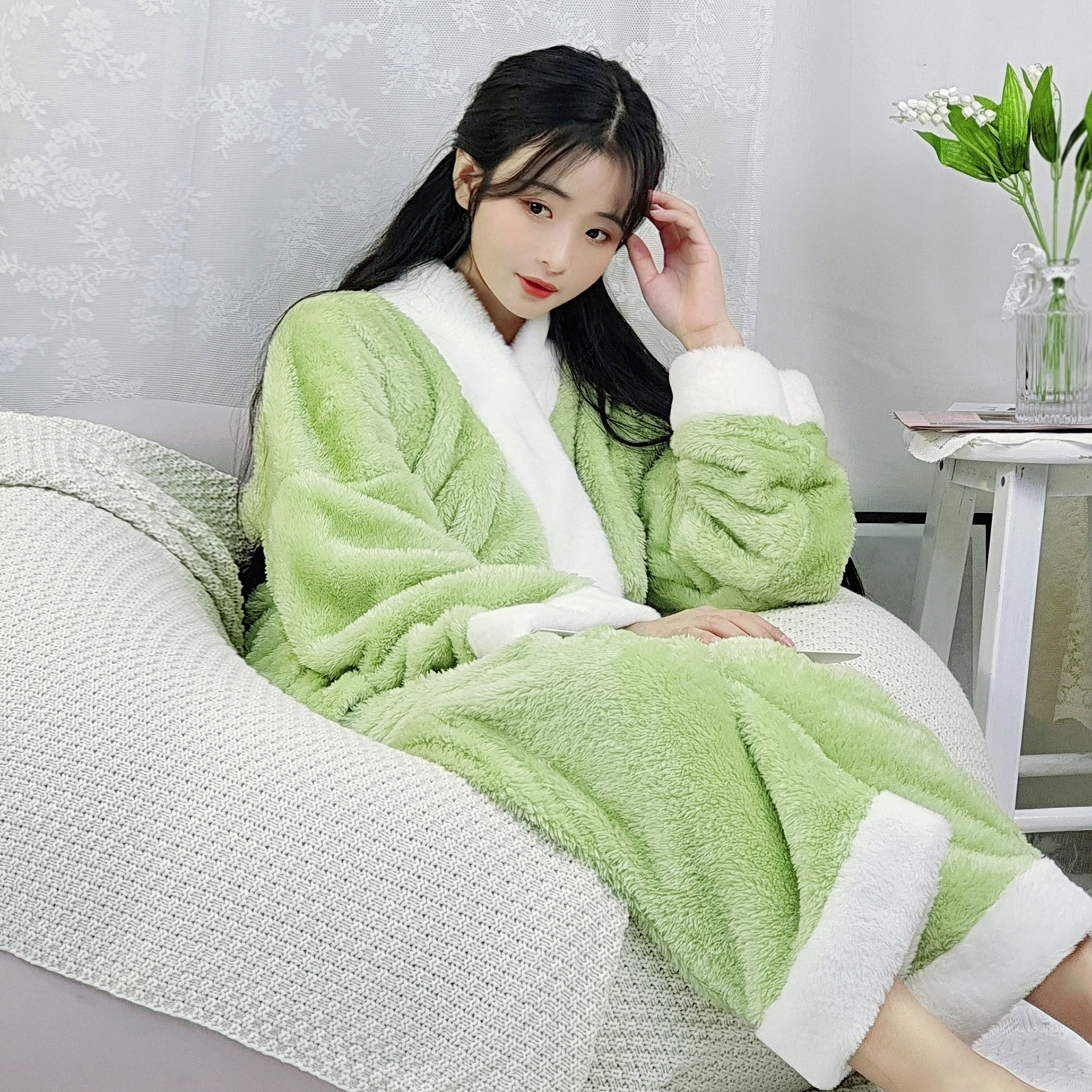 素羽华裳汉服女原创改良中衣睡衣 素羽华裳汉服