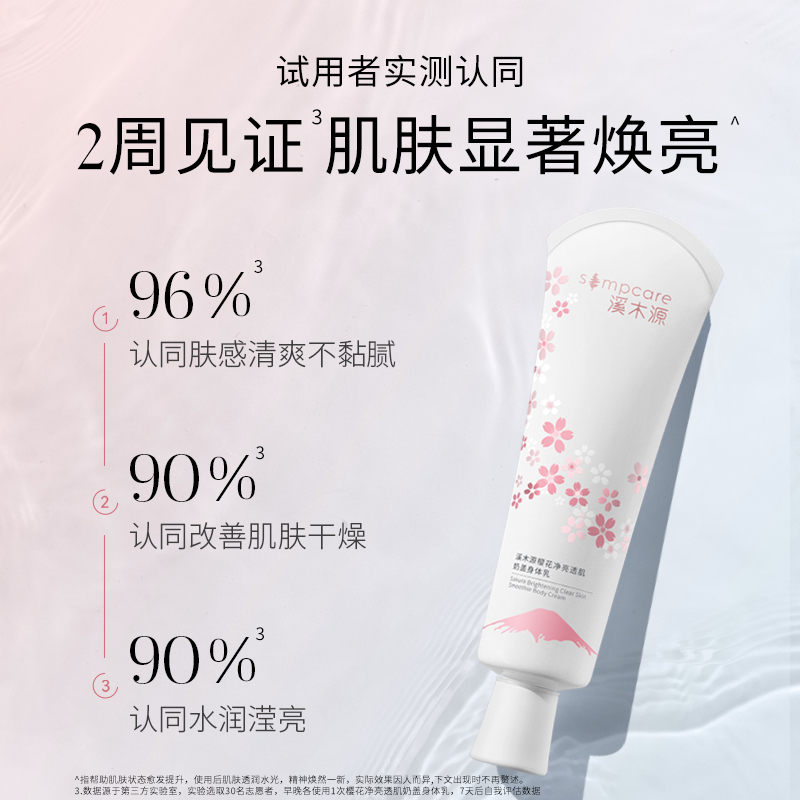 溪木源樱花身体乳保湿滋润清爽润肤_溪木源品牌店_美容护肤/美体/精油-第2张图片-提都小院
