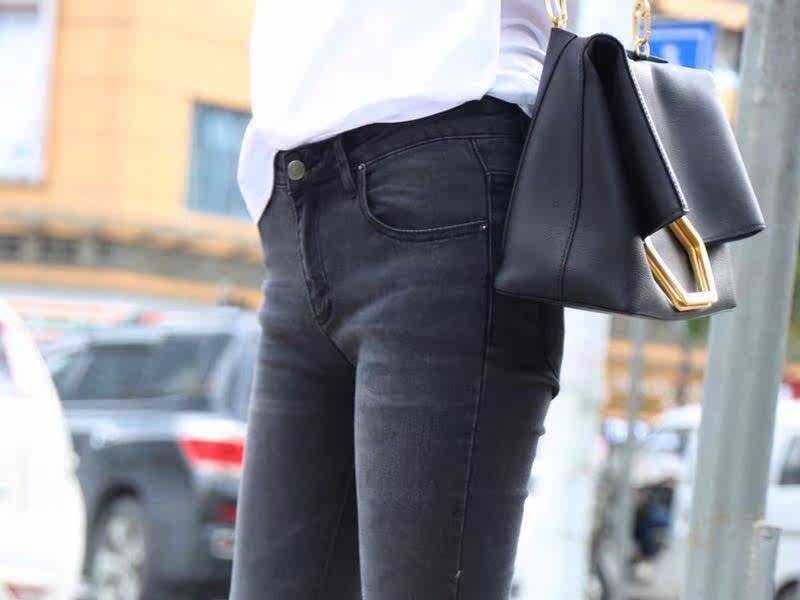 阿玛施旗舰店官网2020夏季牛仔裤 范芙熙牛仔裤