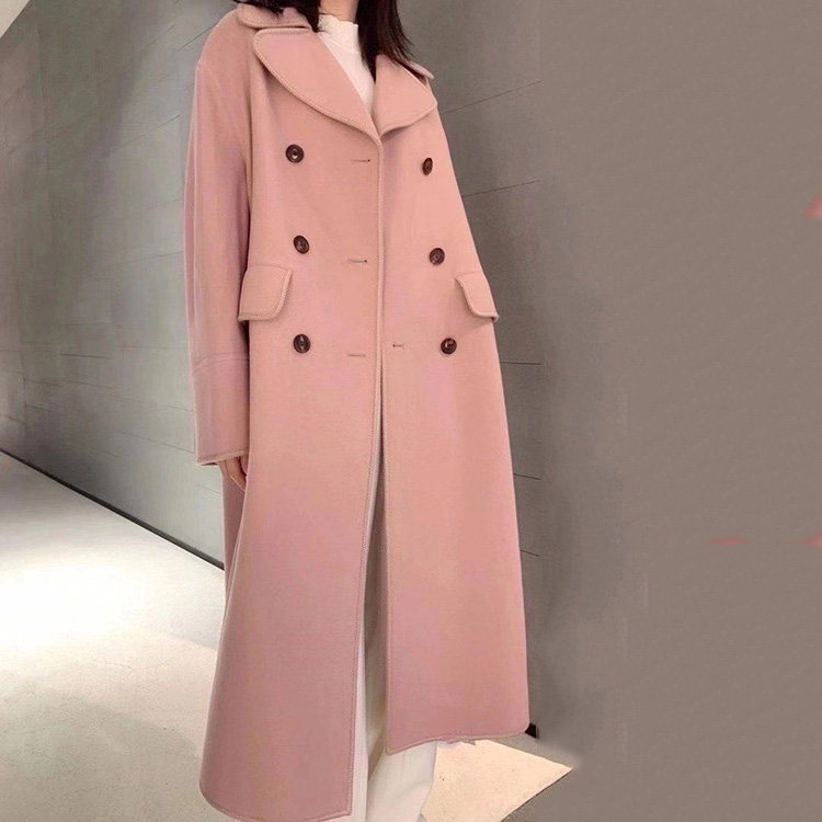 阿玛施旗舰店官网正品2020羊毛大衣 范芙熙风衣