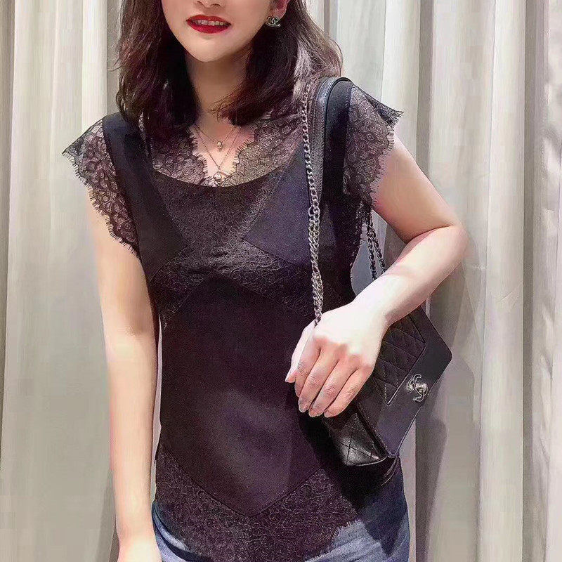 阿玛施官网旗舰店2020夏新款女衬衫 范芙熙T恤