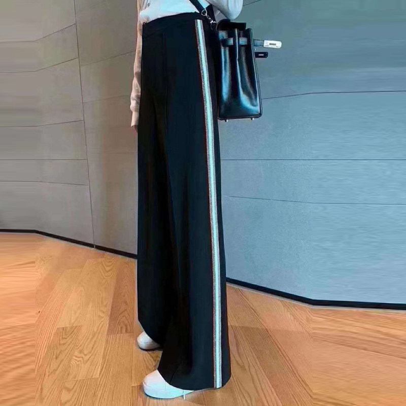 阿玛施旗舰店官网夏新款黑色阔腿裤 范芙熙休闲裤