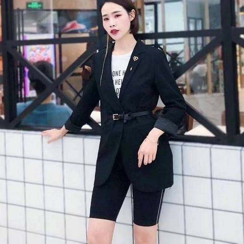 阿玛施旗舰店官网2020夏新款骑行裤 范芙熙休闲裤