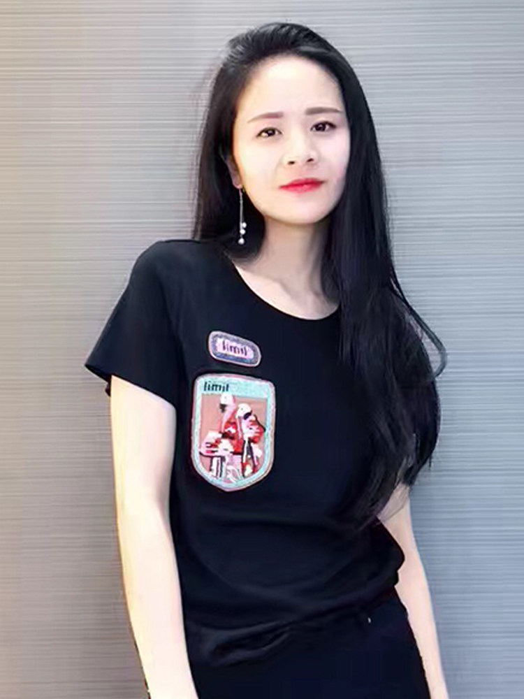 阿玛施旗舰店官网2020夏装新款t恤 范芙熙T恤