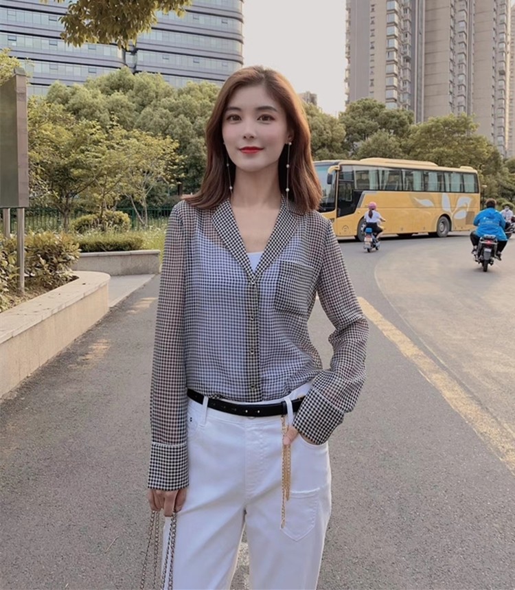 阿玛施旗舰店官网女装2020新款衬衫 范芙熙衬衫