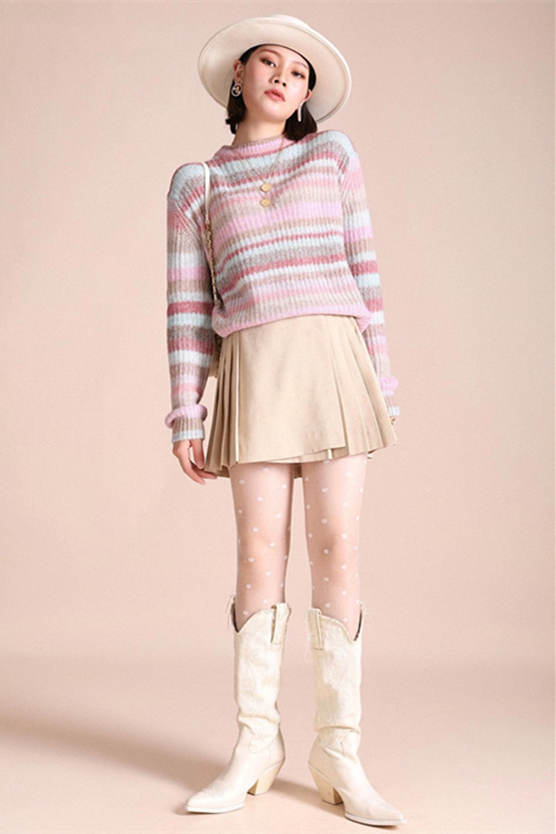 阿玛施旗舰店官网正品2020秋季毛衣 范芙熙毛衣