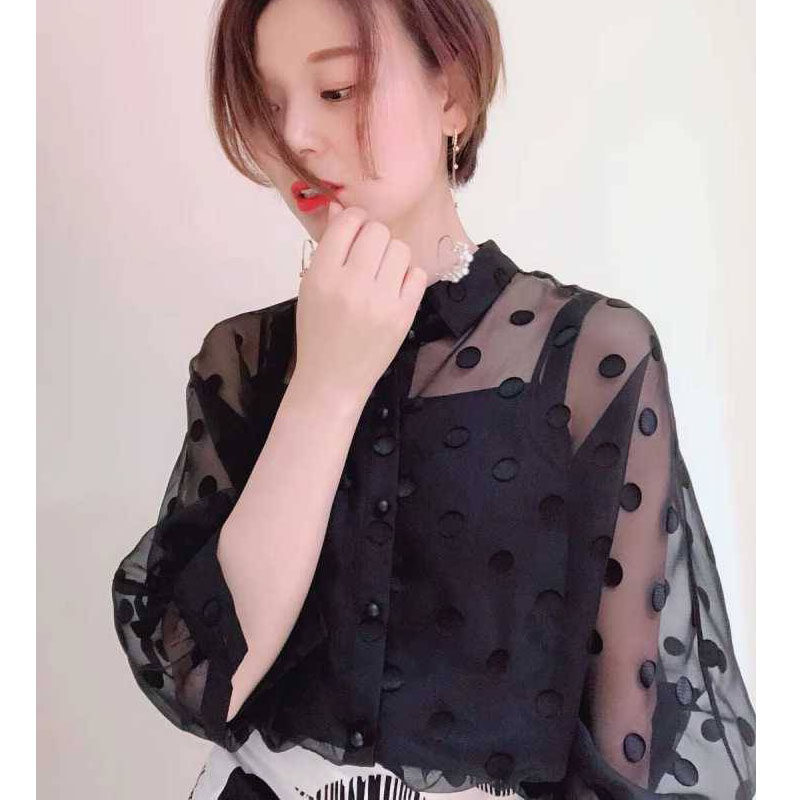 阿玛施旗舰店官网2020春装新款衬衫 范芙熙衬衫