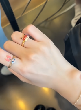 疯狂动物立体情侣对戒食指戒