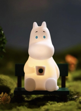 星巴克姆明联名河马小熊店长星礼包迷你小夜灯可爱桌面摆件纽扣电