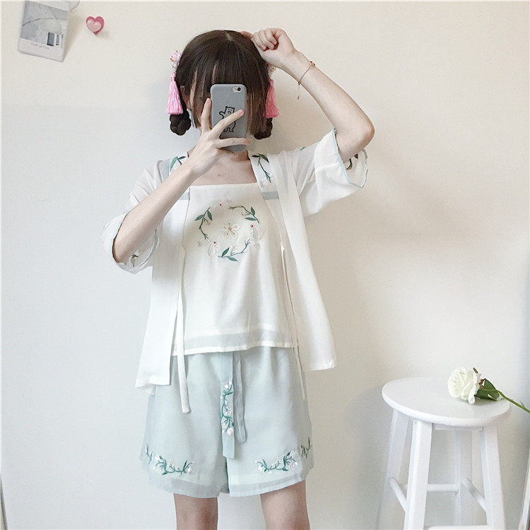 中国风古装夏季仙气飘逸学生汉服 琉璃梦民族服装/舞台装