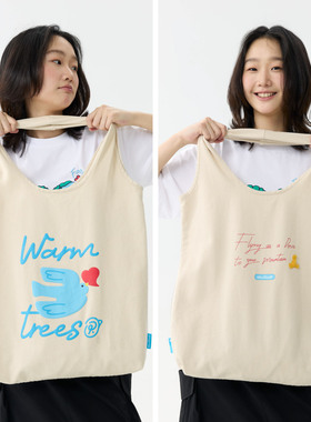 warmtrees 《自由之鸽》粗斜纹帆布袋手提袋