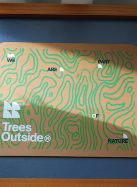TreesOutside等高线鼠标垫