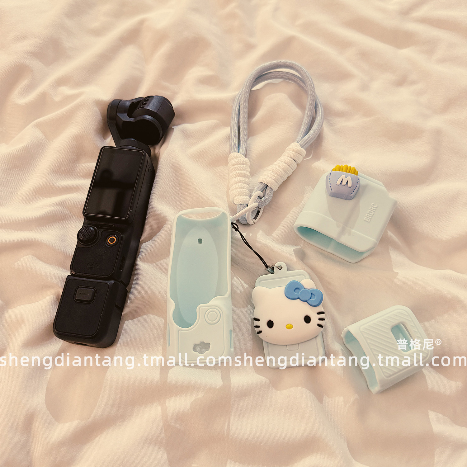 卡通少女凯蒂猫适用大疆pocket3保护壳挂绳可爱机身硅胶套显示屏云台镜头保护盖相机手柄保护套配件2025新款,淘宝优惠券,粉丝福利购,淘宝优惠卷