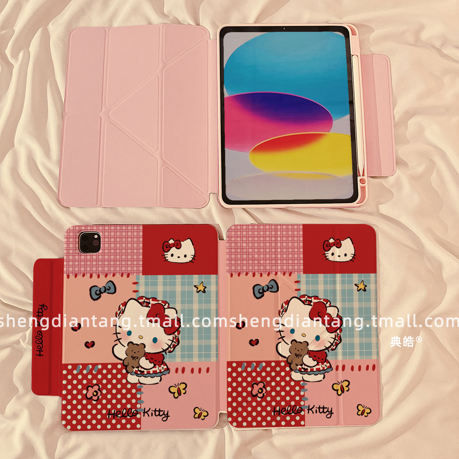 格纹小红帽猫咪磁吸分离可拆卸iPadAir6保护套新款2024适用苹果iPad10保护壳mini7平板Pro11寸Air5带笔槽女款,淘宝优惠券,粉丝福利购,淘宝优惠卷
