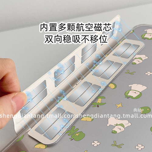 青苹果西高地磁吸可拆分适用苹果iPad11保护壳2025新款iPadAir8保护套平板第10代Pro11寸mini7防弯air7/6女款 - 图2