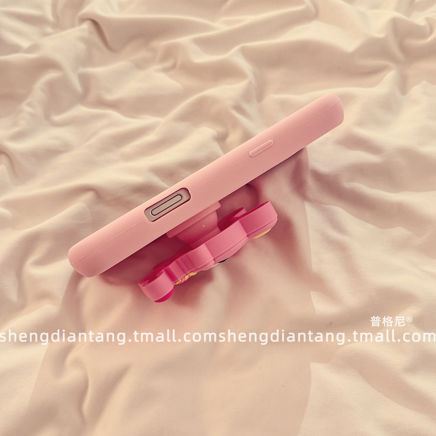 卡通粉色钢琴兔支架适用苹果17ProMax手机壳iphone17新款16立体15可爱14创意13女款16promax软硅胶保护套链条,淘宝优惠券,粉丝福利购,淘宝优惠卷