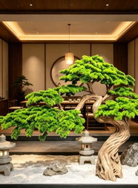 仿真大型迎客松假树造景
