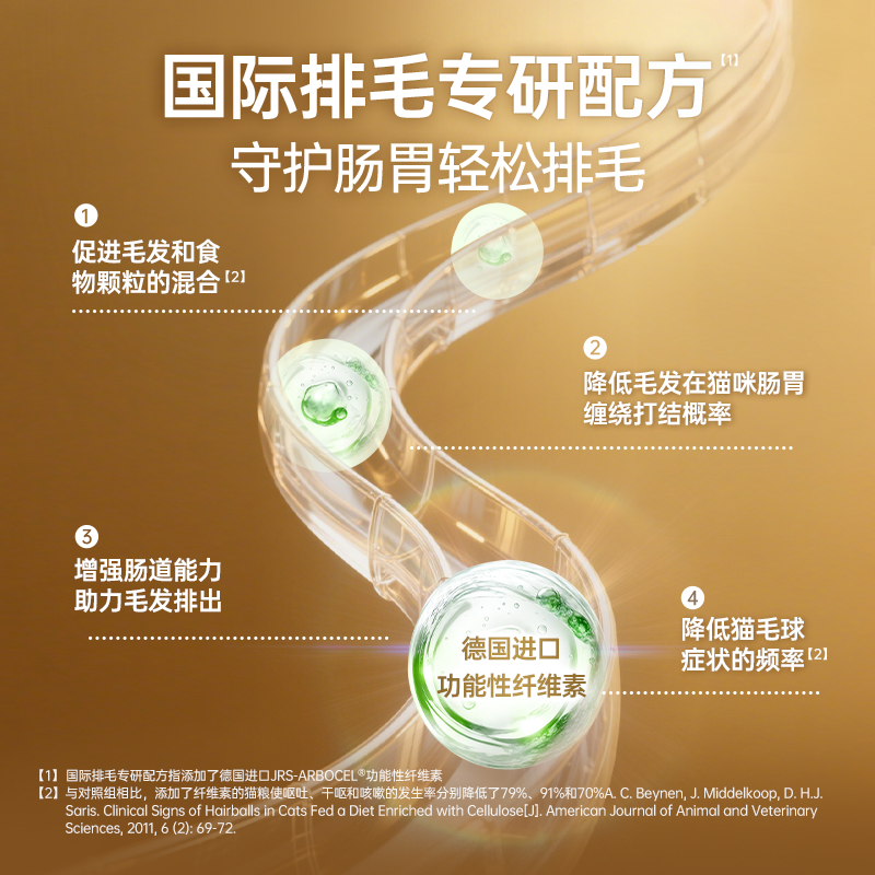 红狗金标生物酶化毛膏猫用化毛排毛试吃装10g - 图1