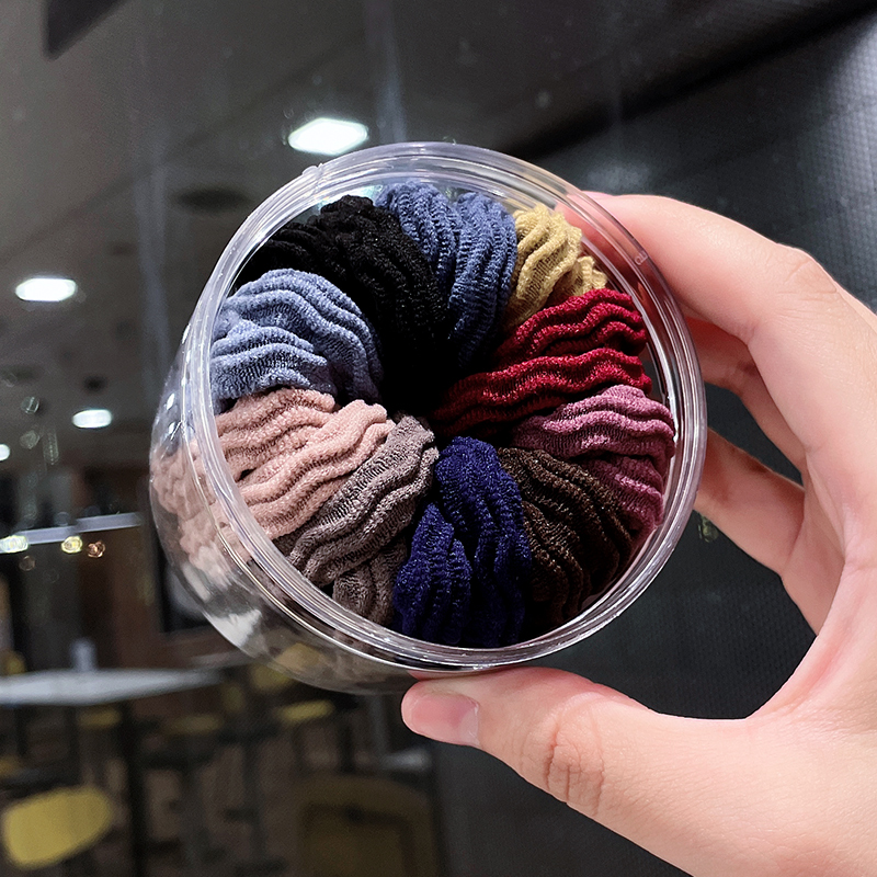 儿童发圈扎头发绳马尾小学生粗头绳女童女生皮套皮筋不伤发弹性好 - 图2