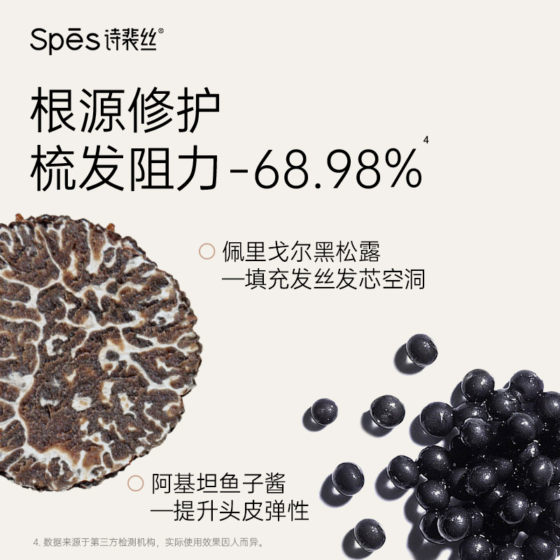 spes诗裴丝黑松露修护膏发膜护发素改善干枯受损发补水顺滑柔顺 - 图3