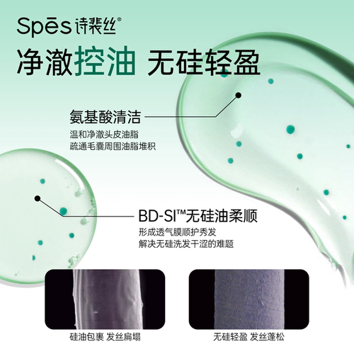 【直播专享】Spes丰盈蓬松洗发水蓬松控油无硅油氨基酸洗护套装 - 图1