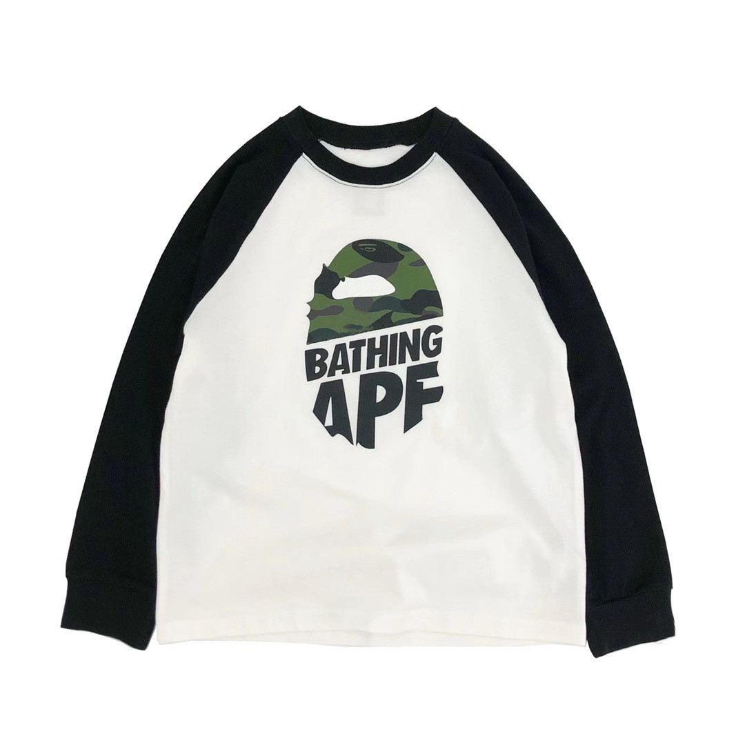 男童长袖T恤春秋季新款日系潮牌迷彩猿人印花男孩圆领上衣打底衫,淘宝优惠券,粉丝福利购,淘宝优惠卷