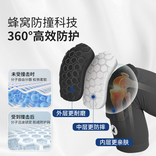 FYOUGA斐佑儿童篮球护膝护肘专用男运动青少年防摔撞加长专业护具 - 图0