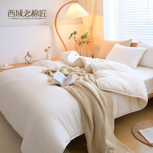 新疆棉花被棉被芯棉絮床垫全棉被子加厚被褥冬被保暖单人双人学生 - 图3