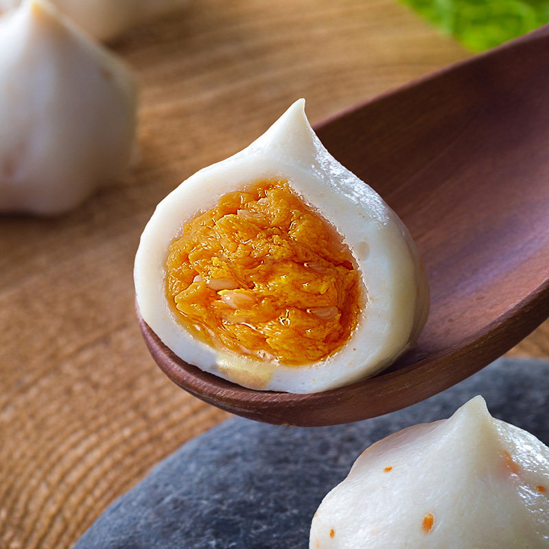 玖嘉久鱼籽仙桃 火锅包心仿蟹味食材鱼籽丸豆捞鱼丸子麻辣烫