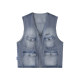 BJHG ເສື້ອຢືດ denim ຊັກແບບ ທຳ ມະດາ