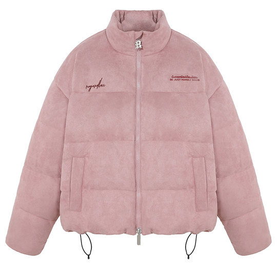 BJHG不计后果棉服男款冬装加厚麂皮绒美式潮棉衣面包服外套棉袄女