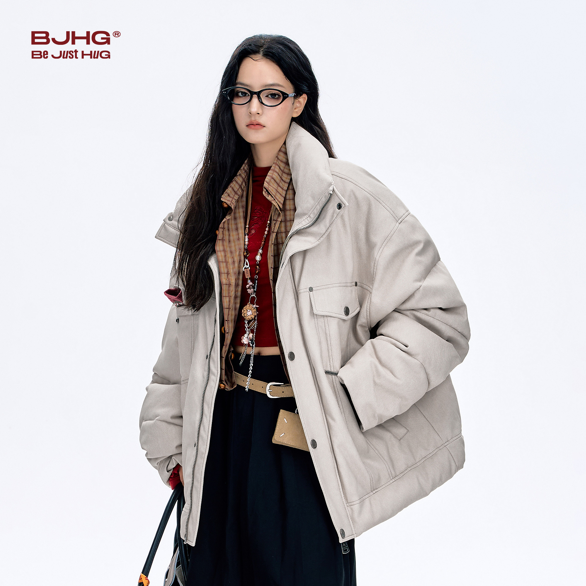 BJHG不计后果仿牛仔棉服男款新款2025冬装潮棉衣夹克外套防寒服女,淘宝优惠券,粉丝福利购,淘宝优惠卷