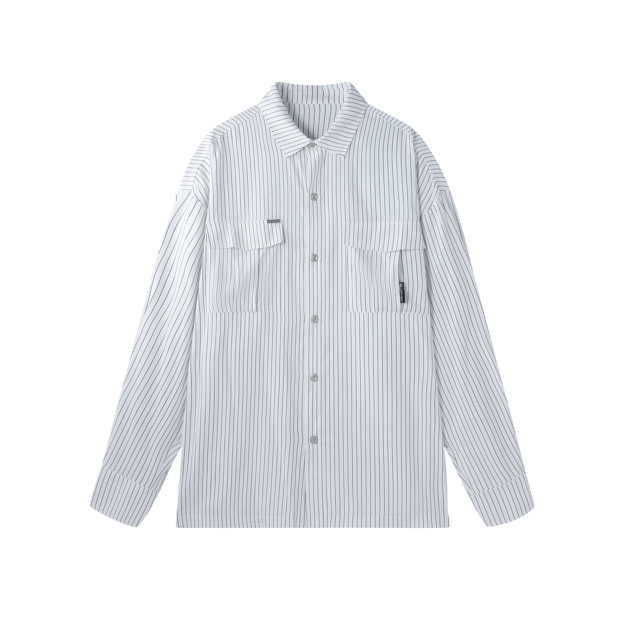 BJHG不计后果条纹长袖衬衫外套男春季新款休闲上衣百搭叠穿衬衣女,淘宝优惠券,粉丝福利购,淘宝优惠卷