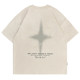 BJHG summer reflective four-pointed star short-sleeved men's summer