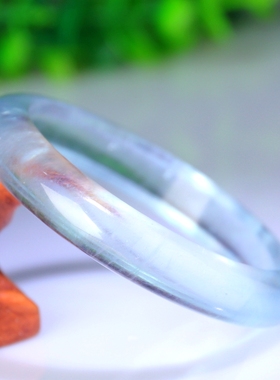 玻璃体高冰透薄荷绿海蓝宝手镯