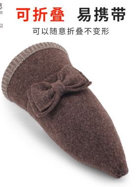 全羊毛品质冬帽中老年妈妈帽子