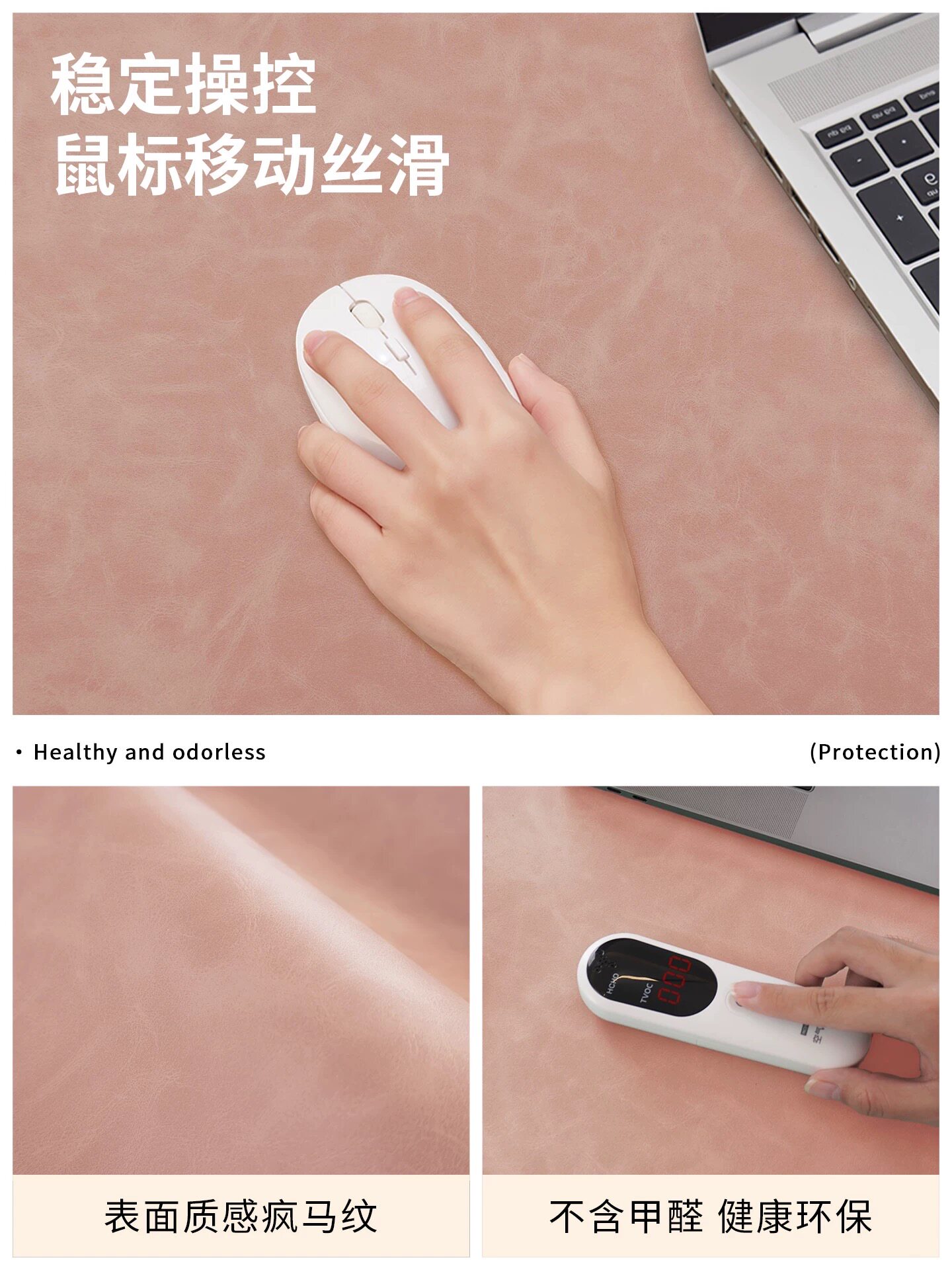 Folded wrist pad desk pad desk pad laptop computer desktop pad extra large mouse pad buckle hanging side pad