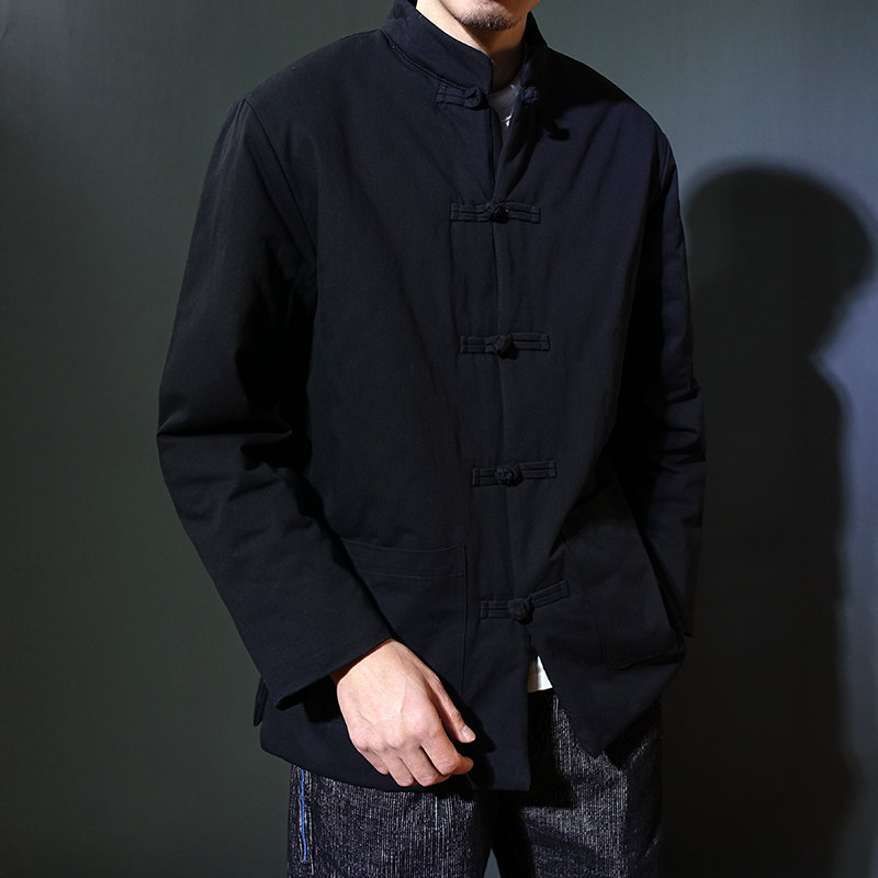 中式盘扣红色棉服立领唐装棉衣男子中山装茶人服新年棉袄外套汉服,淘宝优惠券,粉丝福利购,淘宝优惠卷