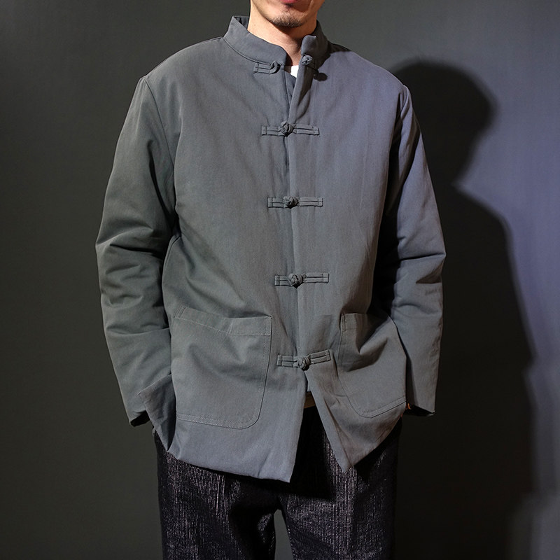 中式盘扣红色棉服立领唐装棉衣男子中山装茶人服新年棉袄外套汉服,淘宝优惠券,粉丝福利购,淘宝优惠卷