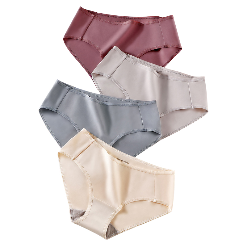 女士纯棉抗菌裆中无痕性感三角裤 缌络纺内裤