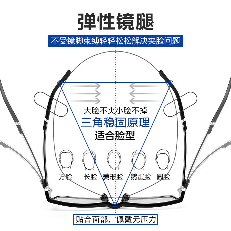 德国进口男高清超轻防蓝光女老花镜 c大shu老花镜