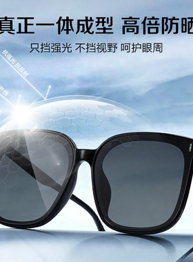 c大shu一体式近视墨镜大框显瘦