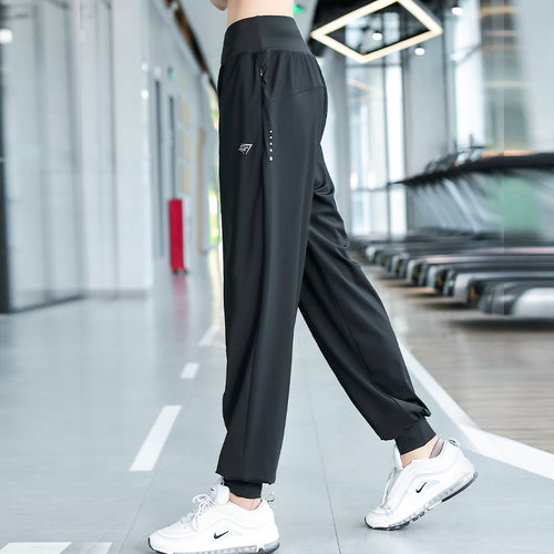 宽松运动裤女大码胖mm跑步健身裤宽松速干束脚训练长裤200斤秋季 - 图2