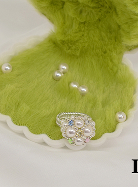 手工编织施家珍珠戒指轻奢原创女