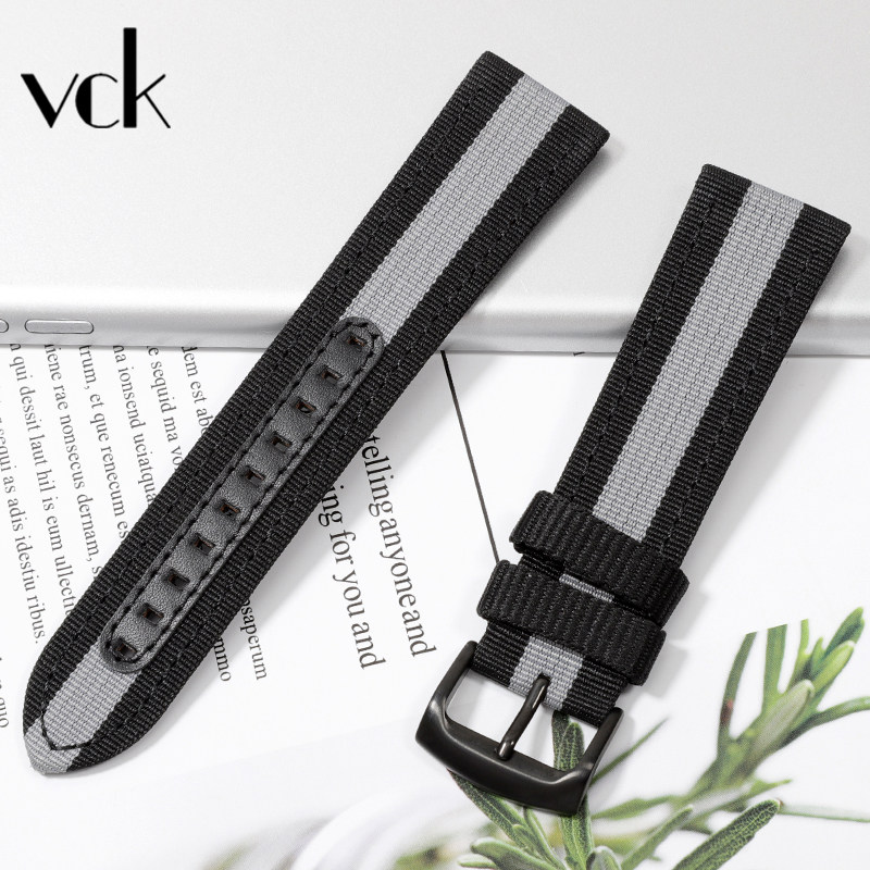 适配阿玛尼手表带尼龙帆布带男表 vck珠宝配件